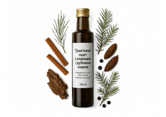 Трав’яний оцет з корицею та дубовою корою
