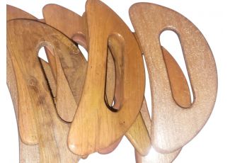 Гуаша деревянная из дуба (ручная работа) — распродажа