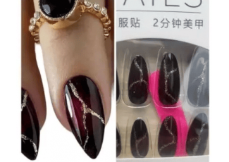 Накладні нігті з дизайном 24 шт Тіпси