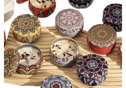 Металлическая баночка с крышкой